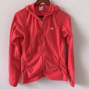 North Face coral cinched waist sweater sz L